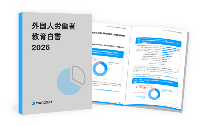 雇用企業1,067名・就労支援機関111名の大規模調査で浮き彫りになる「外国人労働者教育」の構造的課題。IDEATECH、モノグサ発行「外国人労働者教育白書 2026」を支援