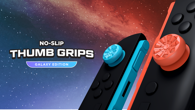 元祖フリーク「KontrolFreek」より、Switch 2向けサムグリップ「No-Slip Thumb Grips(TM) for Switch 2 - Galaxy Edition」を発表