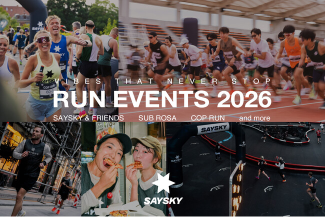 【北欧発SAYSKY】2026年に展開する、最新のランニングイベント・ラインナップを公開
