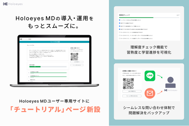 医療用画像処理ソフトウェア「Holoeyes MD」ユーザー専用サービスサイトに「チュートリアル」ページを新設