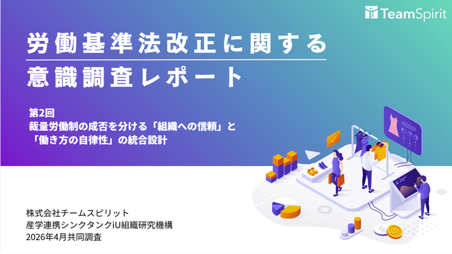 【調査レポート】裁量労働制の肯定率は「人事評価制度への信頼度」で34倍の差。副業・兼業、テレワークを含む「自律的働き方」のパッケージとして受容