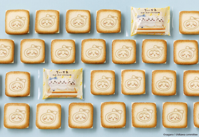 【京王新宿店】「ちいかわ」×「東京ばな奈」初登場！最新作“むちゃうま”クッキーサンドに、人気のバナナプリンケーキやトートバッグセットも