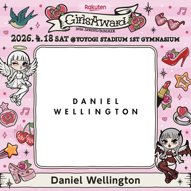 DANIEL WELLINGTON（ダニエル・ウェリントン）キャップ・バッグのライフスタイルラインのSS新作アイテムをRakuten GirlsAward 2026 SPRING/SUMMERに出展