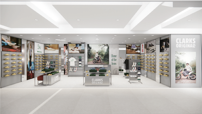 CLARKS ORIGINALS、新ストアコンセプトを体現した最新店舗を池袋パルコにオープン