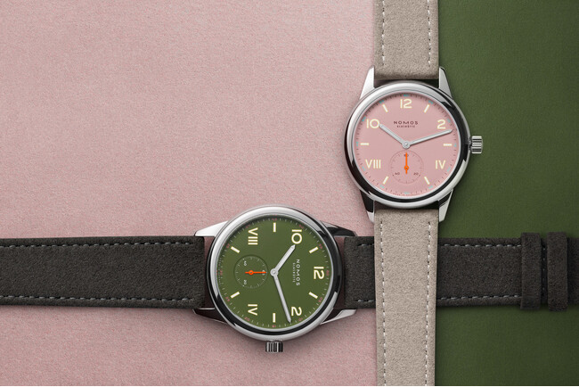 ドイツ時計ブランド「NOMOS GLASHUTTE /ノモス グラスヒュッテ 」人気の定番モデル「クラブキャンパス」に春を彩る新カラー・フルローズとオールオリーブが登場