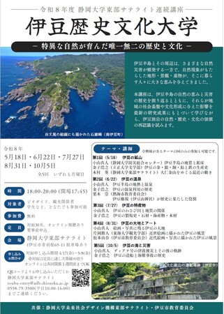 静岡大学東部サテライト連続講座「伊豆歴史文化大学」を開講