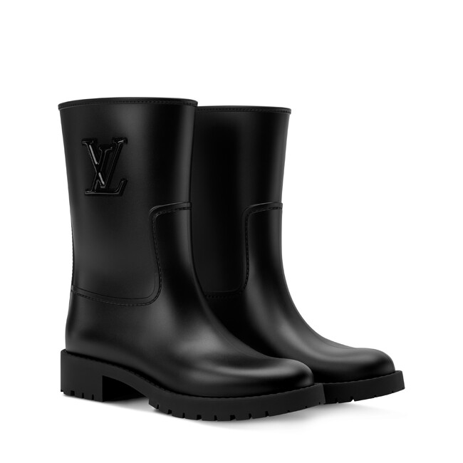 【ルイ・ヴィトン】LV イニシャルが印象的な「ドロップス フラットハーフ レインブーツ」を発売