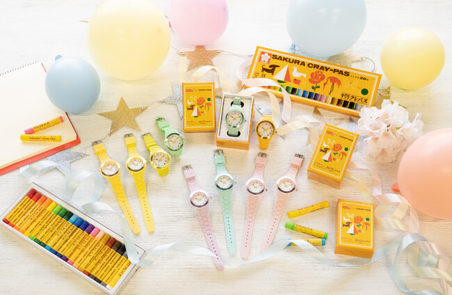 【横浜赤レンガ倉庫】100色展開の「クレパス柄トケイ」や可愛い文具雑貨が大集合！「TokiiRo pop up shop」が2026年4月13日より期間限定オープン！