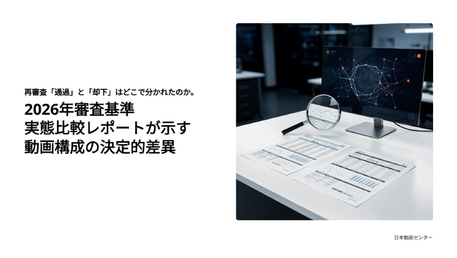 再審査「通過」と「却下」はどこで分かれたのか。2026年審査基準・実態比較レポートが示す動画構成の決定的差異