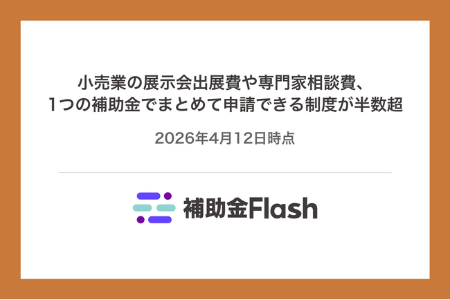 小売業の展示会出展費や専門家相談費、1つの補助金でまとめて申請できる制度が半数超