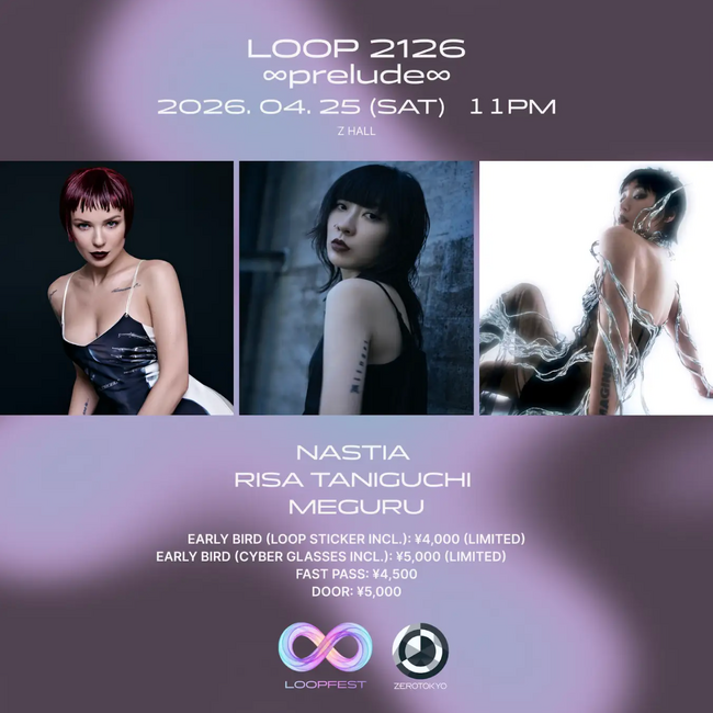 【4/25(土)初開催】昼は入場無料でSF体験、夜は豪華アーティスト32組のライブステージ！「LOOP 2126 ∞prelude∞」全プログラムを発表