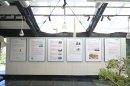 東京工芸大学サムエル・コッキングの関りを解説するパネル展示(コッキング苑 温室遺構内)