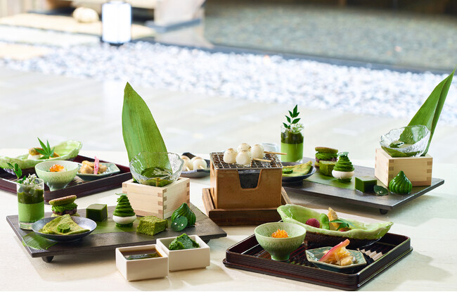 【バンヤンツリー・東山 京都】 新緑を望む割烹料理店で、抹茶づくしのアフタヌーンティーを