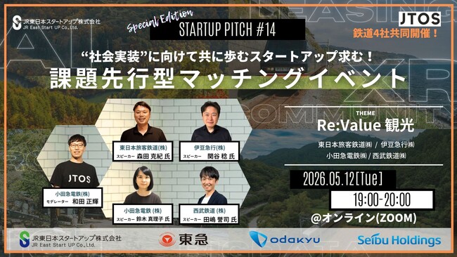【JTOS NEWS LETTER Vol.8】鉄道4社がタッグを組んだ課題先行型マッチングイベントを開催