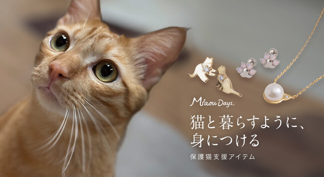 ChooMia（チュミア）、大人のための猫モチーフアクセサリー「Miaou Days」で保護猫支援の取り組みを開始