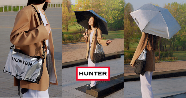 HUNTER（ハンター）晴雨兼用傘より新色シルバーが登場