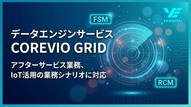 データエンジンサービス「COREVIO GRID」、アフターサービス業務、IoT活用の業務シナリオに対応
