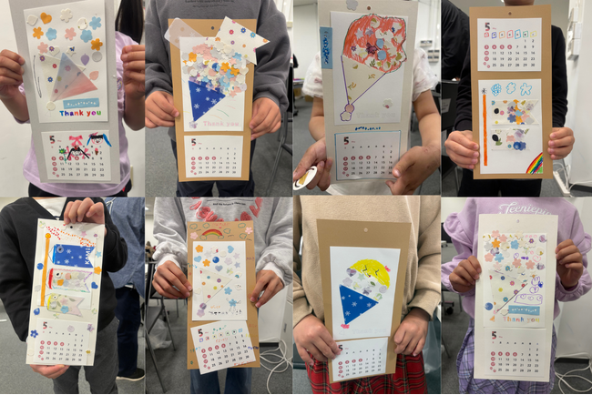 小学生向けワークショップ「エコ紙でぺたぺた！アートカレンダーづくり」イベントレポート