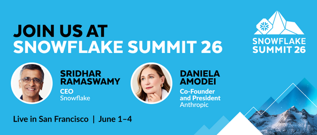 Snowflake、エンタープライズAIの実現を加速 ― Snowflake Summit 26にAnthropicのDaniela Amodei氏を迎え、業界のリーダーが集結
