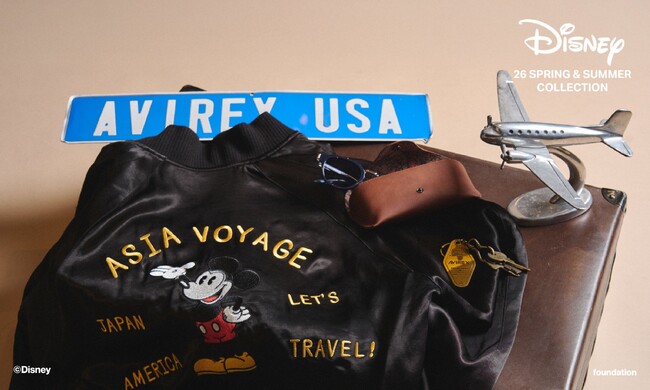 「AVIREX」と「DISNEY」コラボレーションアイテム発売！