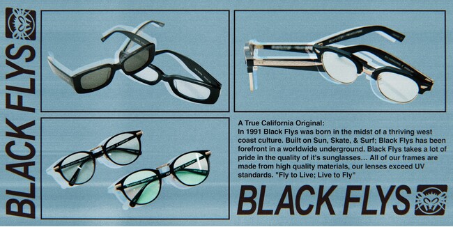 「BLACK FLYS」 × 「FREAK’S STORE」、サンクレメンテ発アイウェアブランドとの別注サングラス全3型が登場！