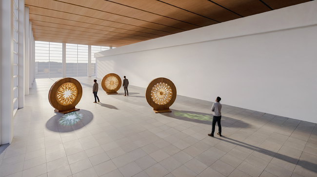 大分県立美術館 10周年記念｜新常設作品「時の縁にて - passage of time -」をアトリウムに展示開始