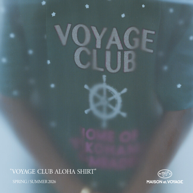 メゾン エ ヴォヤージュ 麻布台ヒルズ店では、4月24日（金）より「VOYAGE CLUB ALOHA SHIRT」を数量限定で発売。
