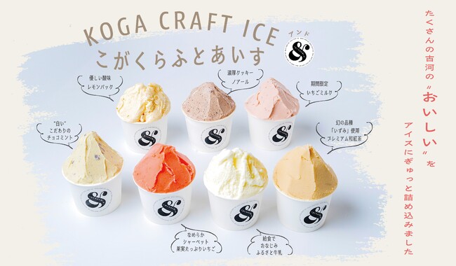 茨城県古河市のご当地アイス「こがくらふとあいす＆」に第2弾が登場！