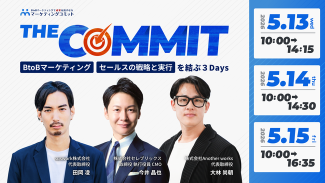 ビジネスの戦略を実行につなげるカンファレンス「THE COMMIT」にカイロスマーケティングが登壇