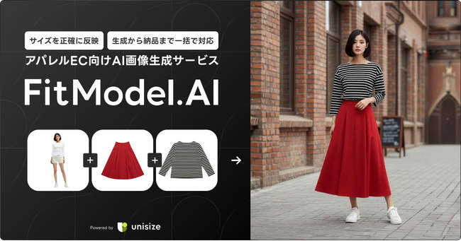 “サイズまで再現する”AI画像生成サービス「FitModel.AI」～生成から品質管理・納品まですべてメイキップが対応～