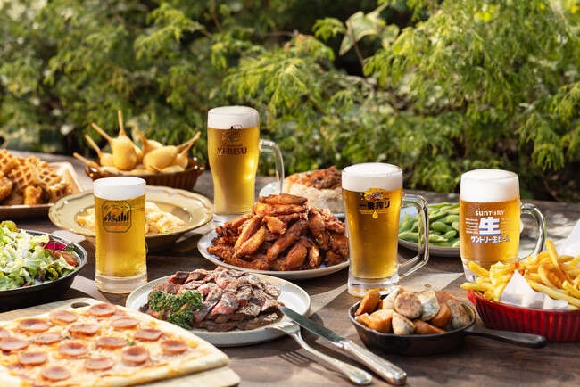 「富山ではここだけ！国産ビール4社を飲み比べ※」2026年5月1日（金）オープン「SUMMER BEER GARDEN 2026」鉄板焼きミスジステーキと楽しむ夏