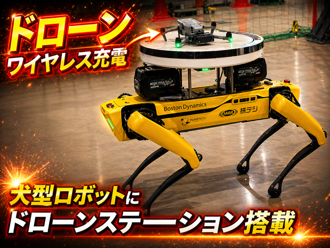 移動型ワイヤレスドローンステーションを簡単に構築できる　　　　システムの提供開始