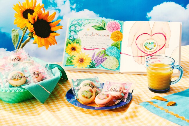 【ブールミッシュ×鴨志田和泉】花が心を彩り、鳩が想いを届ける。「ピースフルマカロン」プロジェクト　新デザインが5月1日(金)から販売開始！