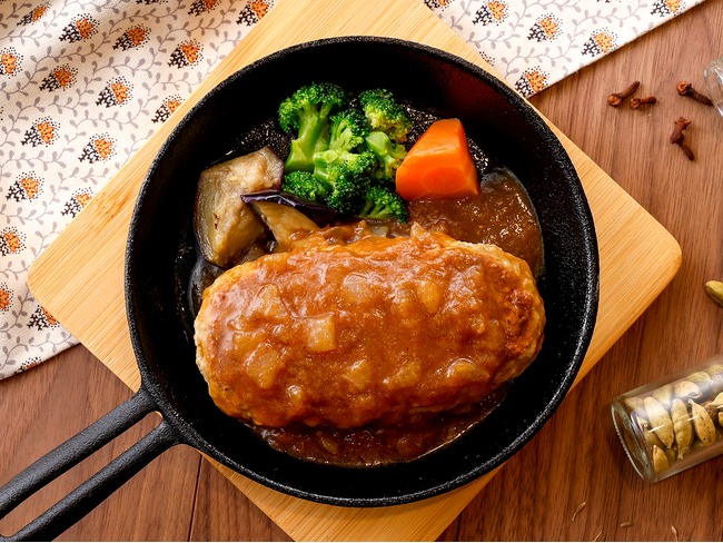 香味野菜の旨みが広がる「欧風カレーのごちそうハンバーグ」が4月27日（月）に新登場