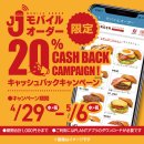 JJモバイルオーダー限定 20％キャッシュバックキャンペーン