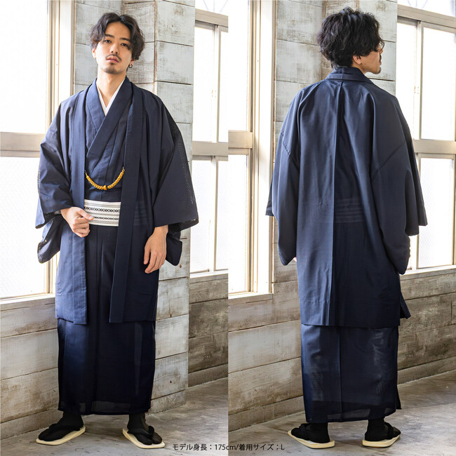 京都発ブランドKIMONOMACHIから「オリジナル洗えるメンズ絽の夏着物」が新発売