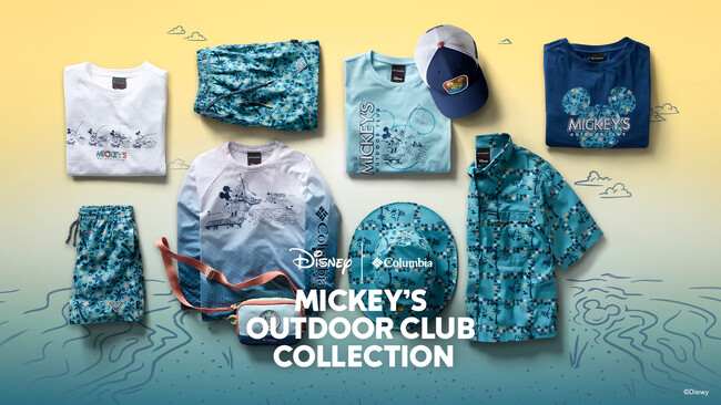釣りを楽しむミッキーが描かれたコロンビアの新作コレクション『MICKEY’S OUTDOOR CLUB』4月30日（木）11時発売開始