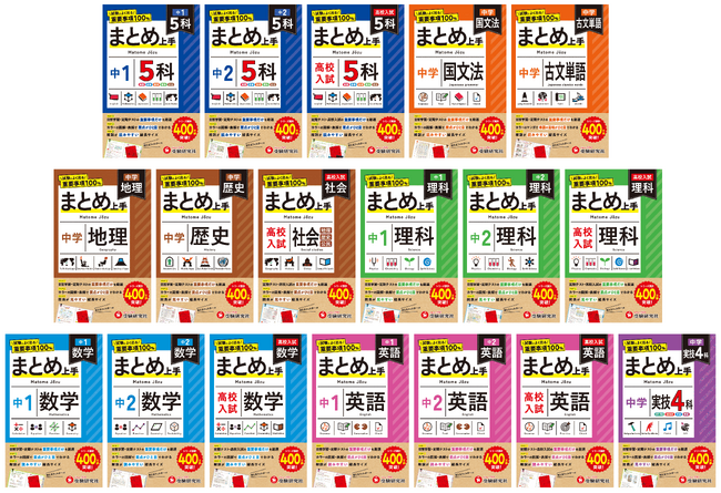 【シリーズ累計400万部突破！】スキマ時間で定期テスト・入試によく出る重要事項をインプット！ビジュアル中心で要点がひと目でわかる、コンパクトサイズの参考書『中学 まとめ上手』が新登場！