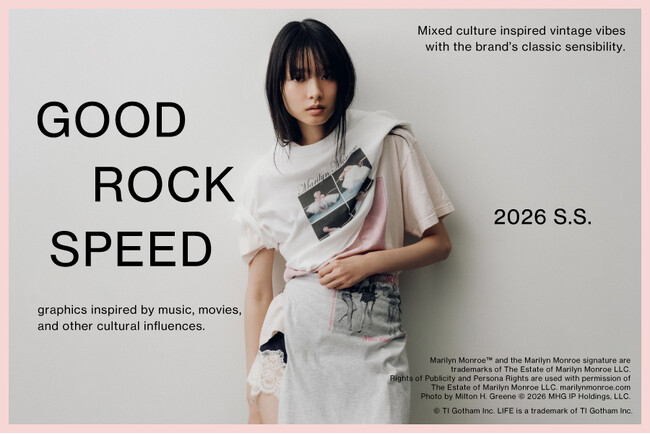 【LILY BROWN】グラフィックTシャツブランド「GOOD ROCK SPEED」との初のコラボレーションアイテムが登場〈5月7日(木)全国発売〉