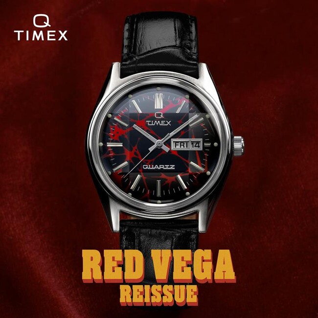 アメリカの腕時計『TIMEX（タイメックス）』より、熱狂的人気を誇る70年代の伝説モデルが『Q TIMEX Red Vega Reissue』として待望の復刻！