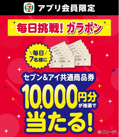 5月の毎日抽選は「生活応援」ガラポン！毎日7名様に「セブン＆アイ共通商品券1万円分」が当たる！