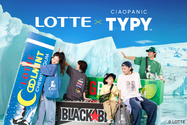 LOTTE×CIAOPANIC TYPY“ひんやり製法Tee”をはじめとするコラボコレクションが登場！！