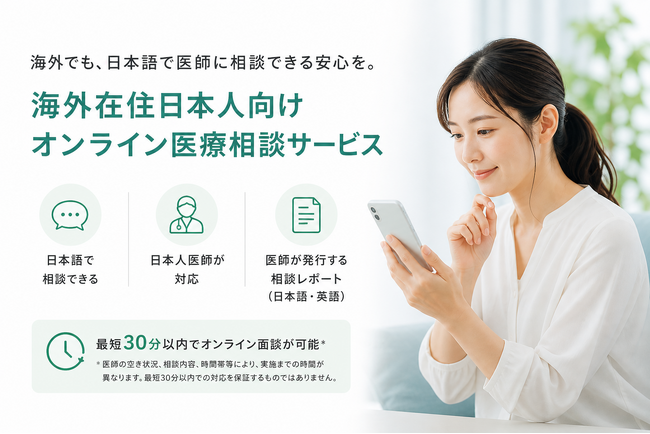 SumLuck、海外在住日本人向けオンライン医療相談サービス「よつばオンラインドクター」の申込み受付を開始