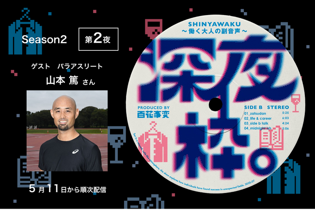 Podcast「深夜枠。～働く大人の副音声～」パラアスリート山本篤さんと「