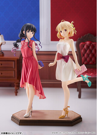 『リコリス・リコイル』より、「POP UP PARADE 錦木千束＆井ノ上たきな アフターパーリィ！Ver. L size」フィギュアが登場。あみあみにて予約受付中。