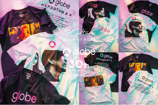 globe × 10Cultureのコラボレーションアイテムが予約を開始！1st Album「globe」の印象的なジャケット写真やカラーを使用したスペシャルモデルを発売。