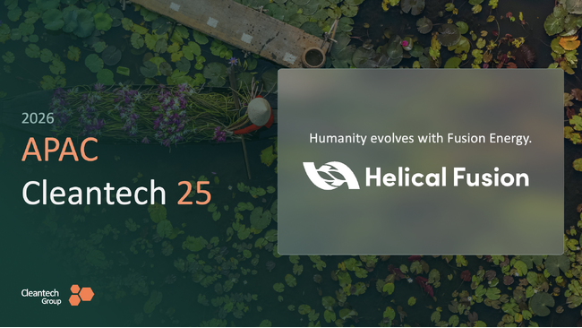 核融合による次世代エネルギー実用化を目指すHelical Fusion、Cleantech Group「2026 APAC Cleantech 25」に選出