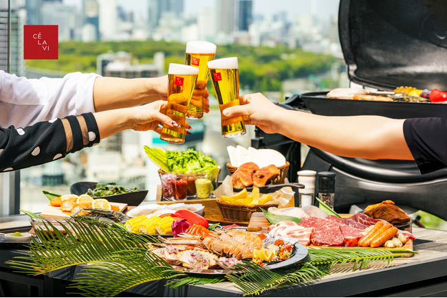 【CE LA VI TOKYO】渋谷の“特等席”で味わうBBQ体験、空と音楽に包まれる「SKY BBQ」今年も開幕！