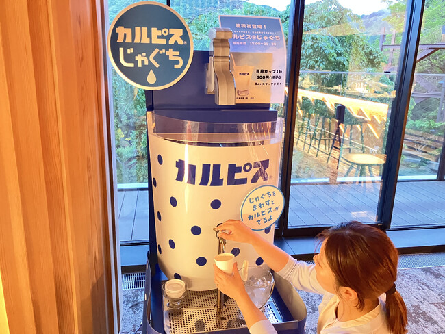 【箱根ホテル小涌園】箱根エリア初！蛇口をひねるとカルピス！？夢の体験がついに箱根へ！泊まって楽しむ新名物誕生