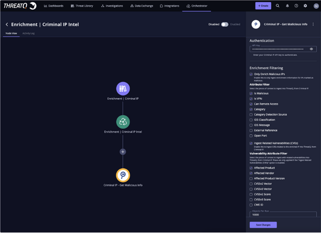 Criminal IP、ThreatQ プラットフォームとの連携により脅威インテリジェンス運用を強化
